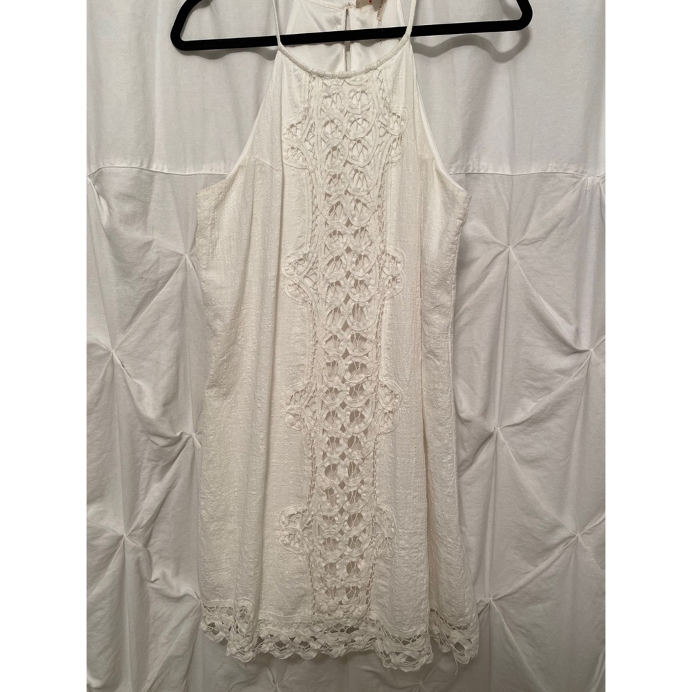 White detailed dress